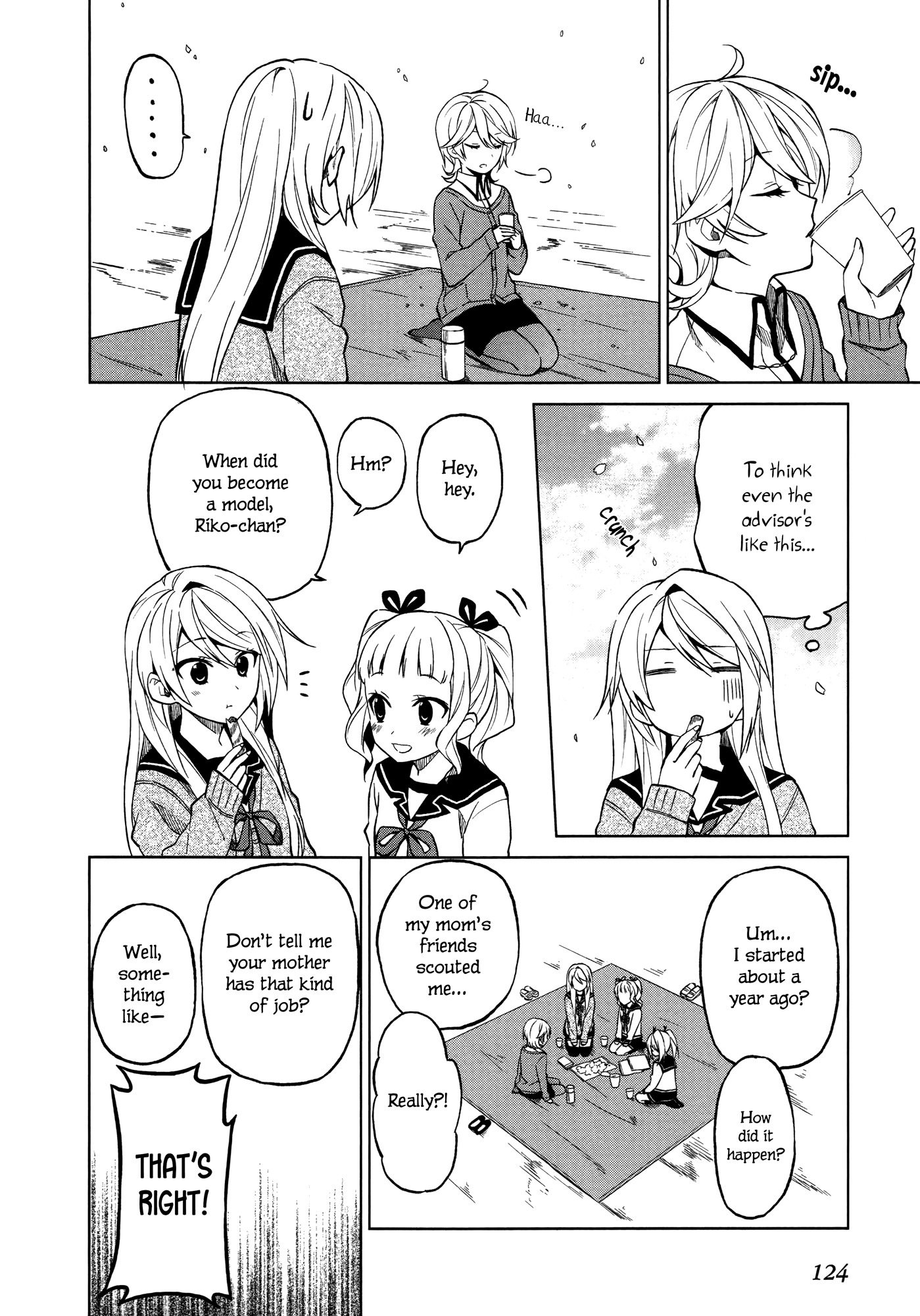 Riko to Haru to Onsen to Iruka Chapter 4 page 15 - Chapter 4: Club Activities and Flower Viewing
