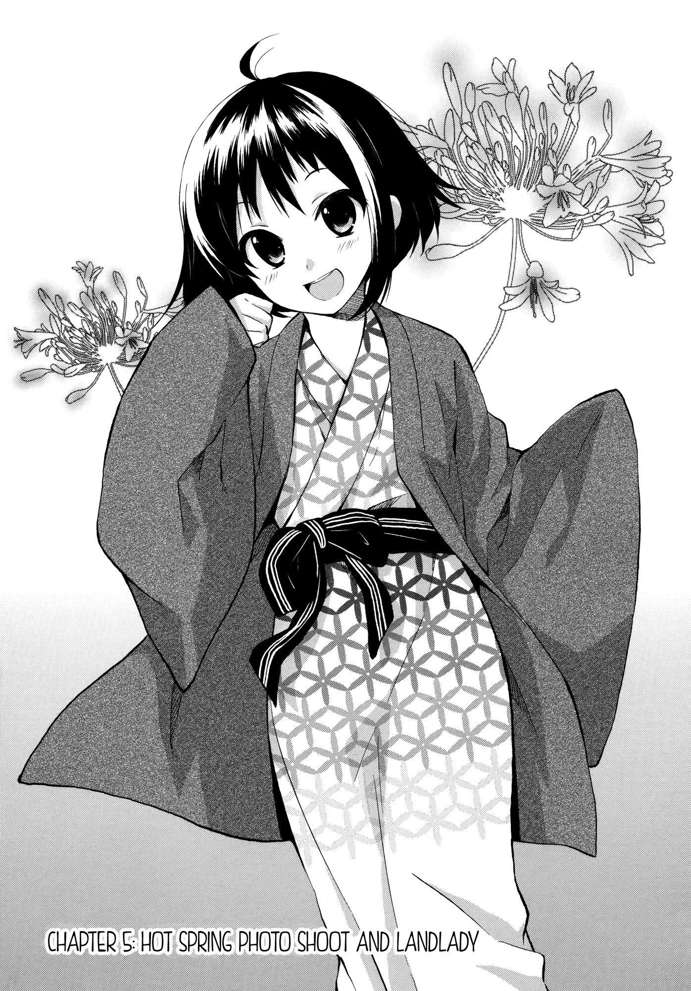Riko to Haru to Onsen to Iruka Chapter 5 page 1 - Chapter 5: Hot Spring Photo Shoot and Landlady