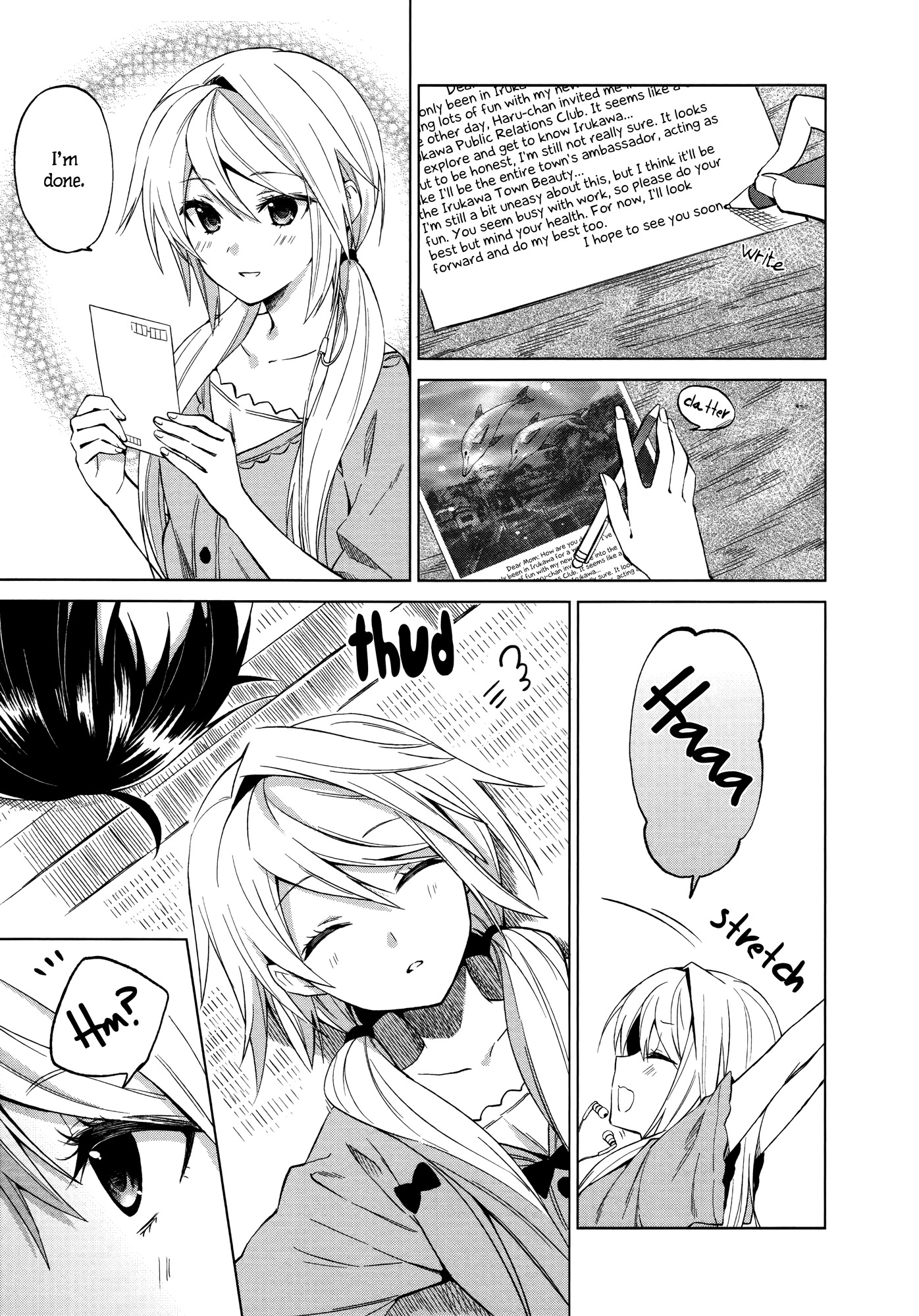 Riko to Haru to Onsen to Iruka Chapter 6 page 27 - Chapter 6: Anmitsu and Postcard and Iruka + Volume Extras