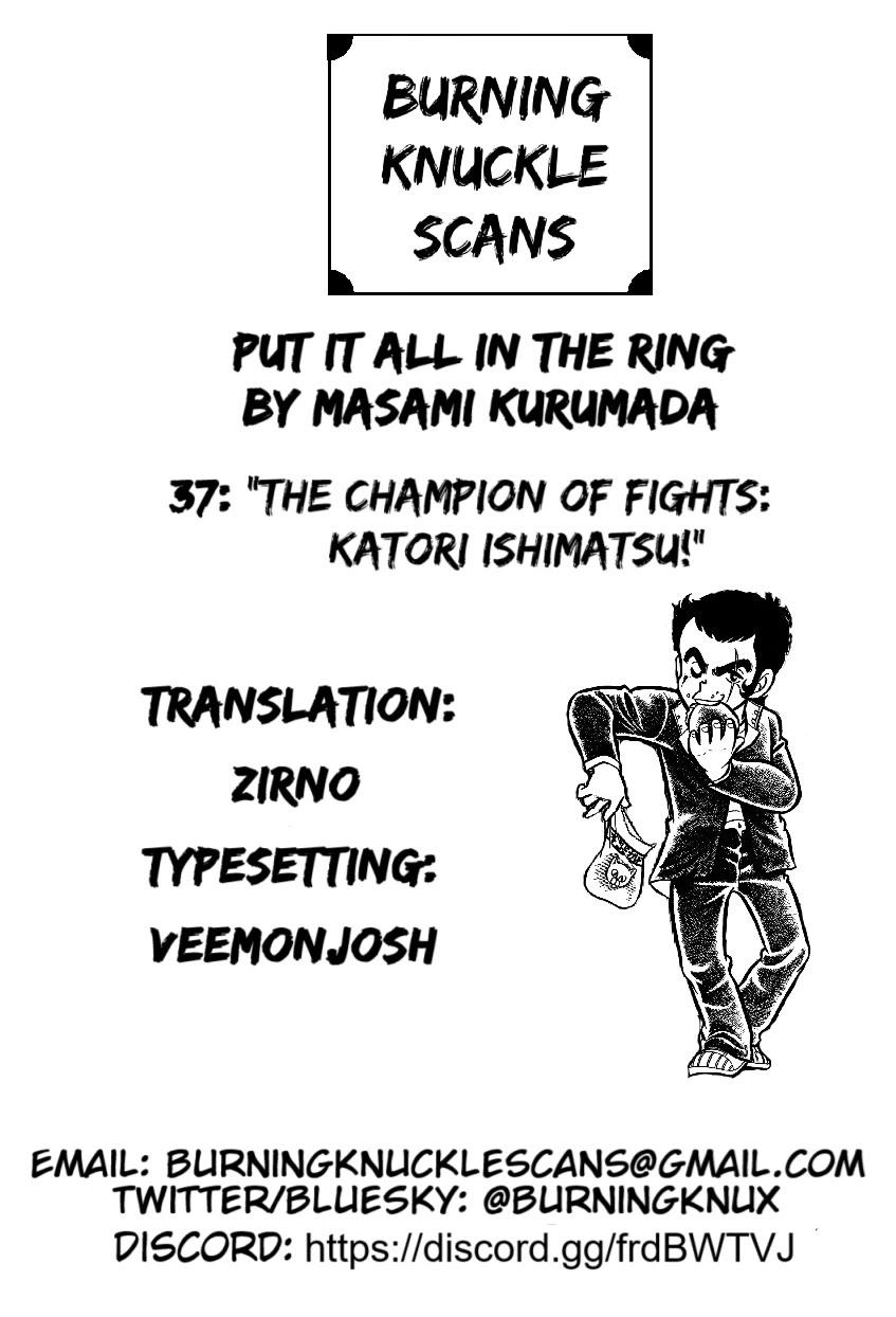 Ring ni Kakero Chapter 37 page 39 - Chapter 37: The Champion of Fights: Katori Ishimatsu!