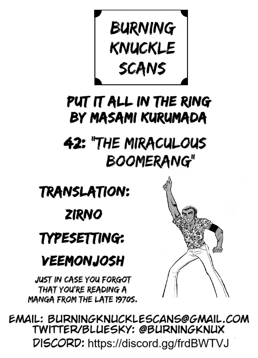 Ring ni Kakero Chapter 42 page 36 - Chapter 42: The Miraculous Boomerang