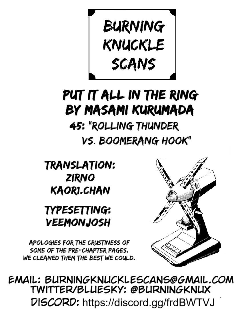 Ring ni Kakero Chapter 45 page 28 - Chapter 45: Rolling Thunder vs. Boomerang Hook