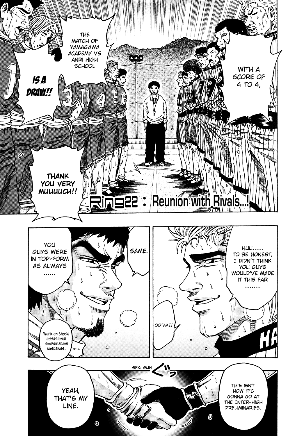 Ring (SHIMABUKURO Mitsutoshi) Chapter 22.2 page 1 - Chapter 22 v2 : Reunion with Rivals...!
