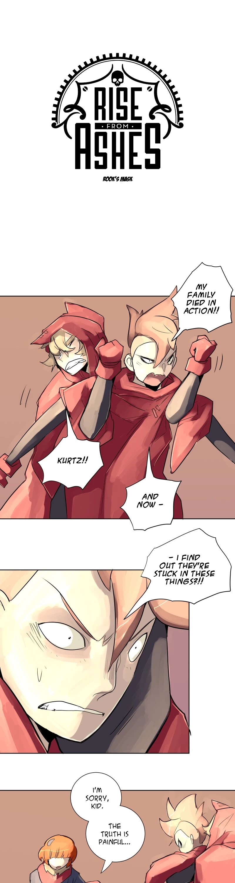 Rise from Ashes Chapter 109 page 1 - Chapter 109: (S2) Ep. 15 - Rook's Mask