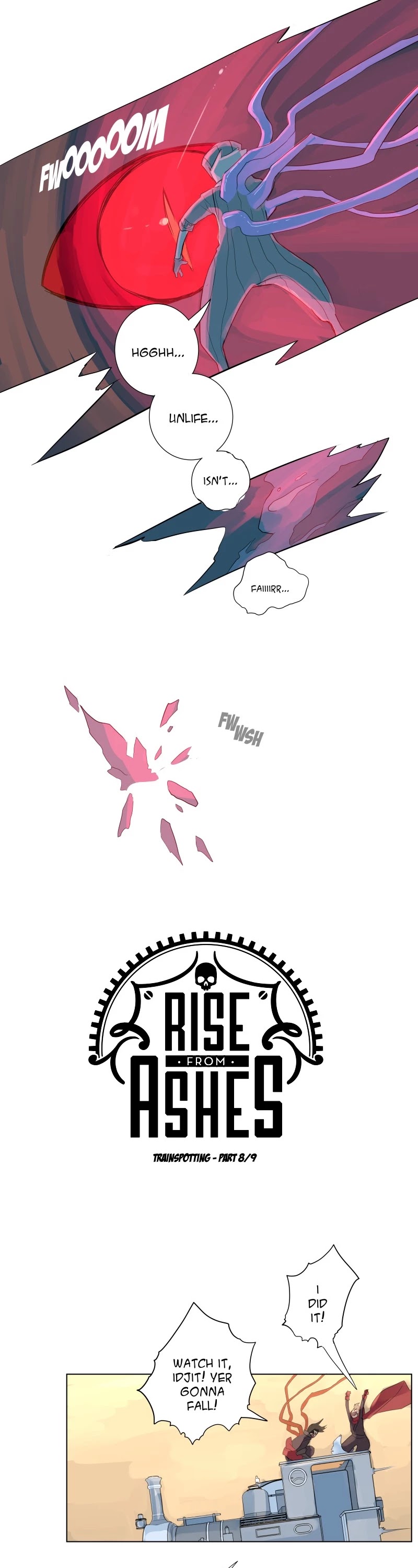 Rise from Ashes Chapter 26 page 1 - Chapter 26: Ep. 26 - Transpotting 8