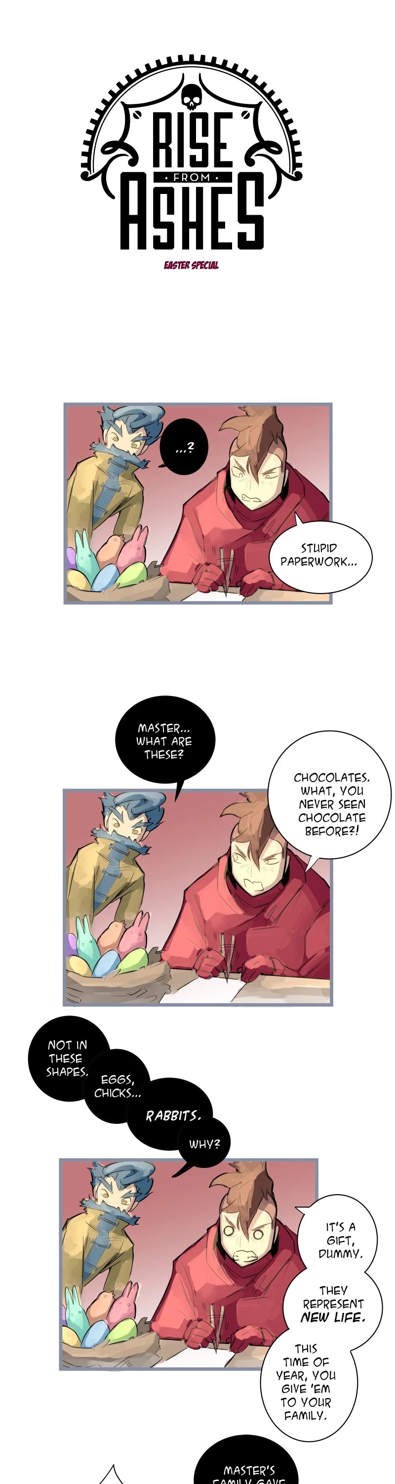 Rise from Ashes Chapter 35.5 page 1 - Chapter 35.5: Easter Special
