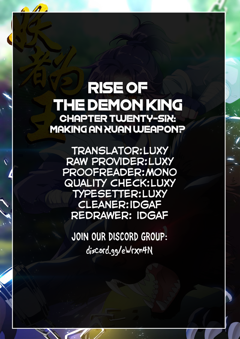 Rise of The Demon King Chapter 26 page 1 - Chapter 26: Making an Xuan Weapon?