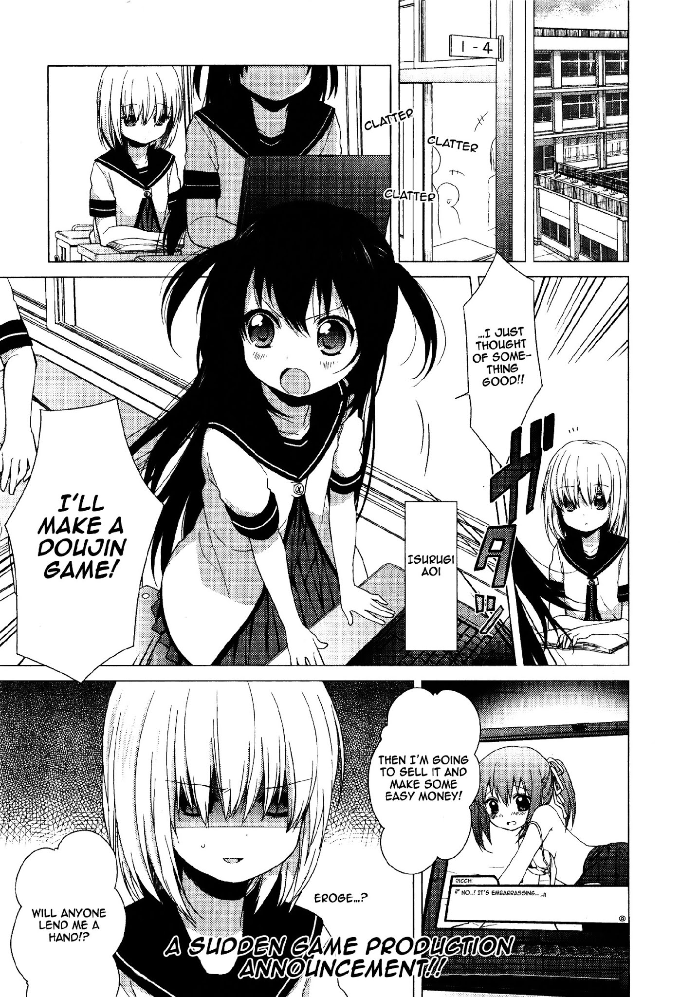 Risetto! Chapter 1.2 page 1 - Chapter 1 v2 : How to Make Easy Money with Doujin Games