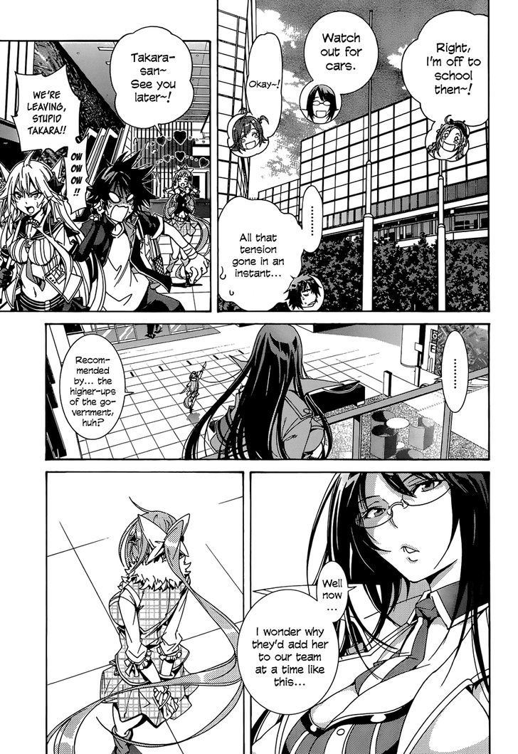 Rising x Rydeen Chapter 12 page 13 - Chapter 12 : Just When I Thought I'd Try Saying ''Enforcer of Justice'' or Something like that.Some random guy says it first!