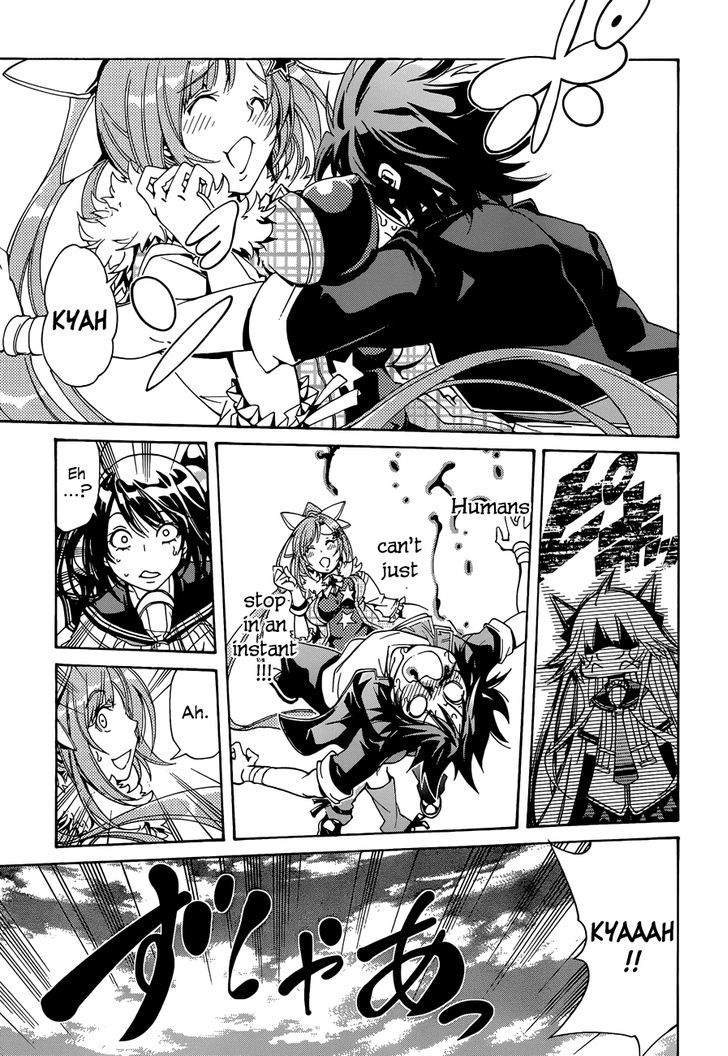 Rising x Rydeen Chapter 12 page 23 - Chapter 12 : Just When I Thought I'd Try Saying ''Enforcer of Justice'' or Something like that.Some random guy says it first!
