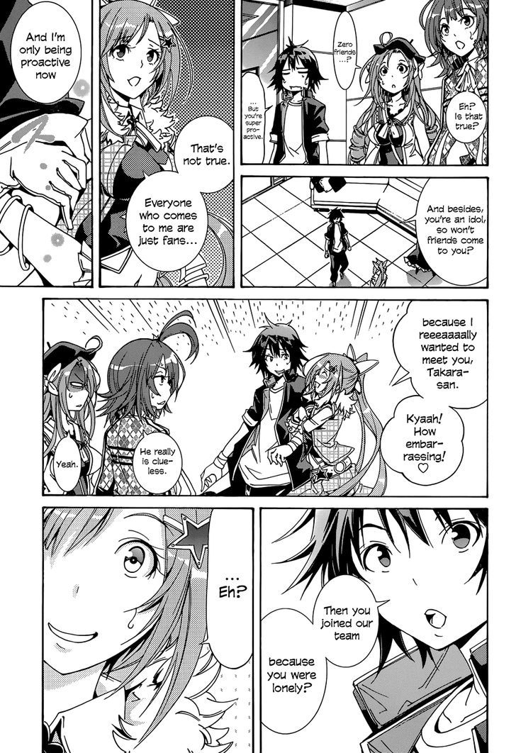 Rising x Rydeen Chapter 12 page 27 - Chapter 12 : Just When I Thought I'd Try Saying ''Enforcer of Justice'' or Something like that.Some random guy says it first!
