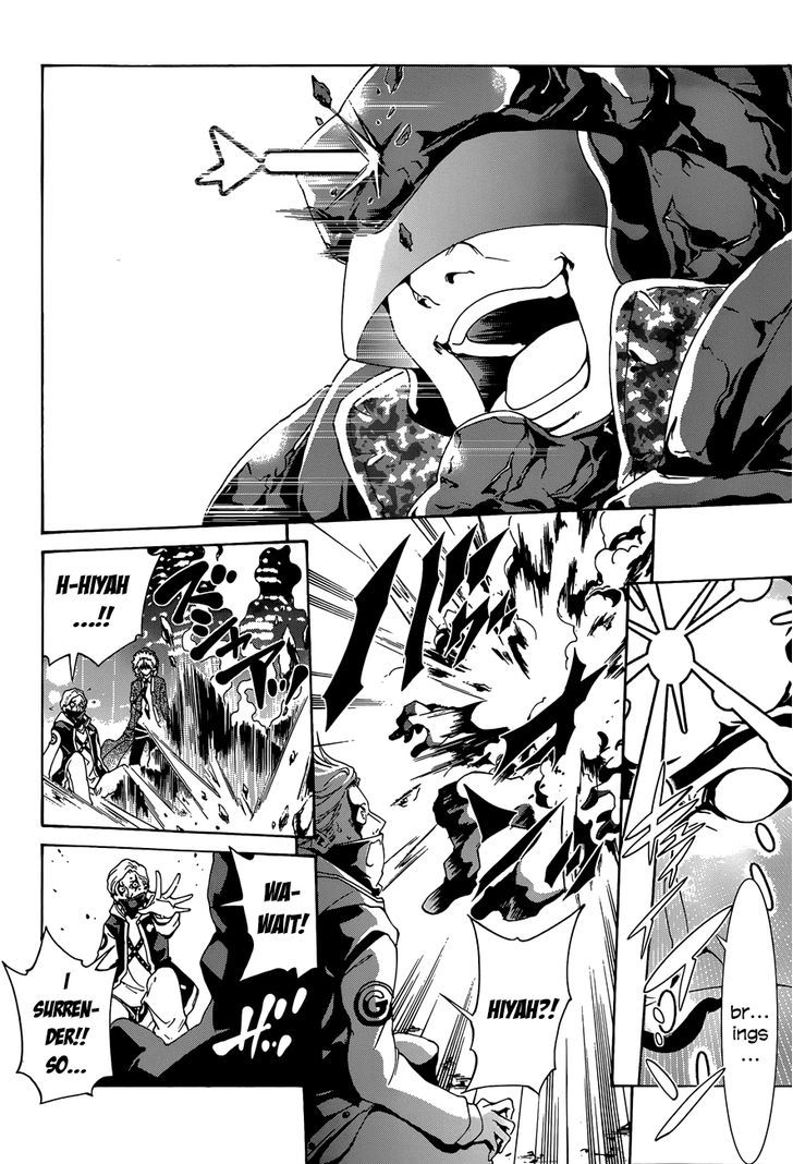 Rising x Rydeen Chapter 12 page 6 - Chapter 12 : Just When I Thought I'd Try Saying ''Enforcer of Justice'' or Something like that.Some random guy says it first!
