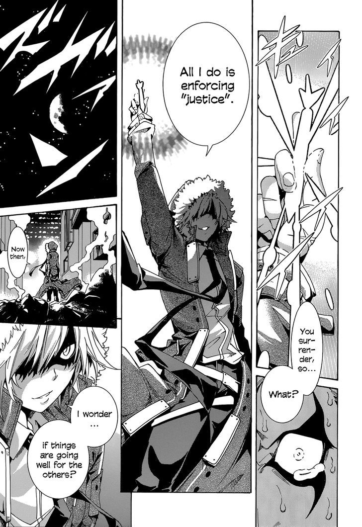 Rising x Rydeen Chapter 12 page 7 - Chapter 12 : Just When I Thought I'd Try Saying ''Enforcer of Justice'' or Something like that.Some random guy says it first!