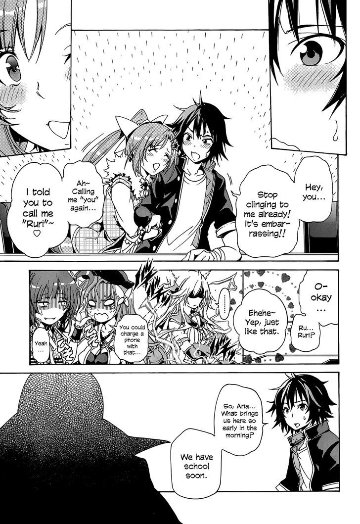 Rising x Rydeen Chapter 12 page 9 - Chapter 12 : Just When I Thought I'd Try Saying ''Enforcer of Justice'' or Something like that.Some random guy says it first!