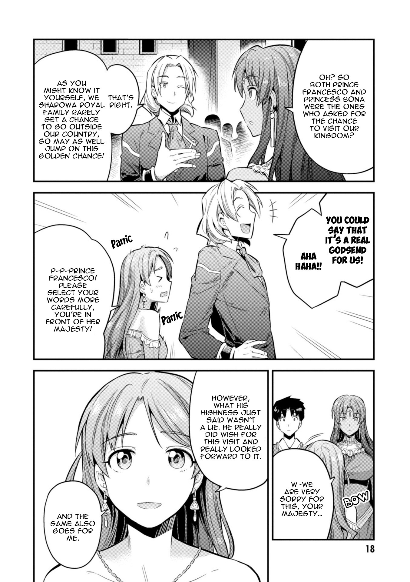 Risou no Himo Seikatsu Chapter 20 page 20 - Chapter 20: Sharowa Royal Family Arrives!
