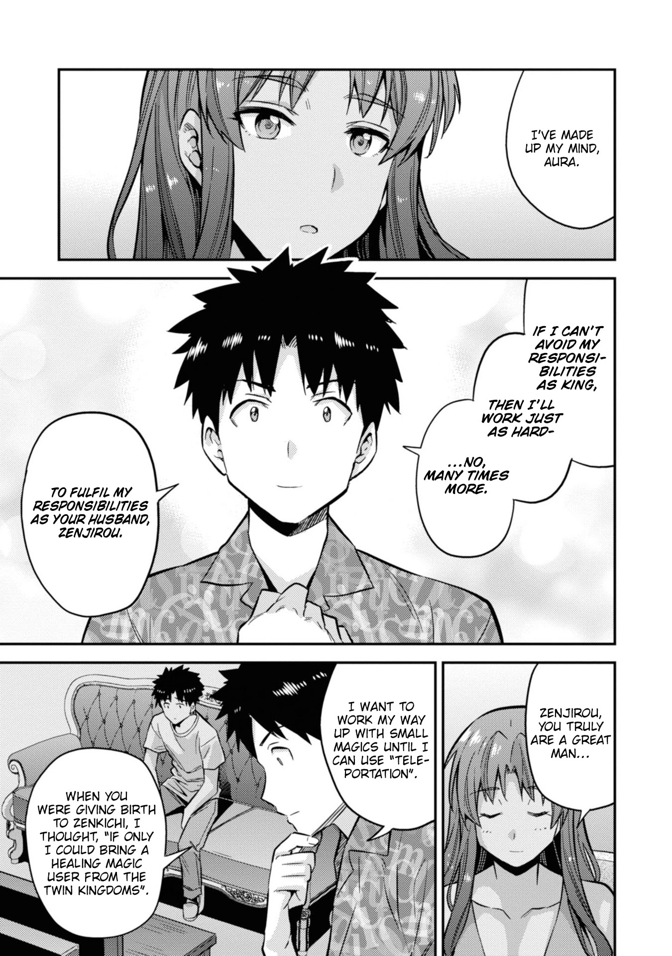 Risou no Himo Seikatsu Chapter 36 page 37 - Chapter 36: Zenjirou's Declaration of Determination