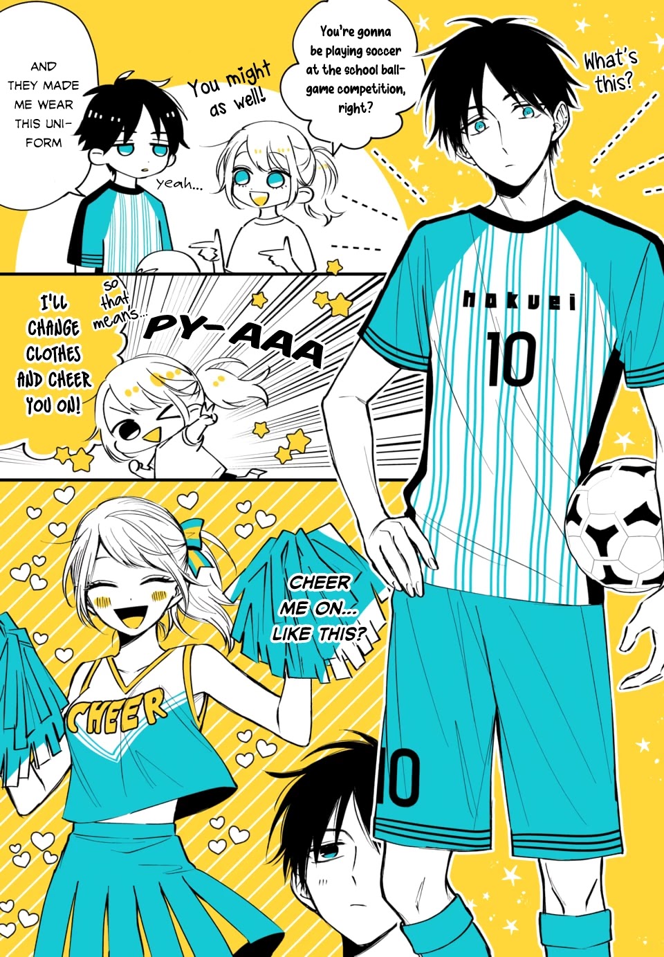 Risou no Kareshi no Hazunanoni Chapter 7.5 page 1 - Chapter 7.5: Cheering