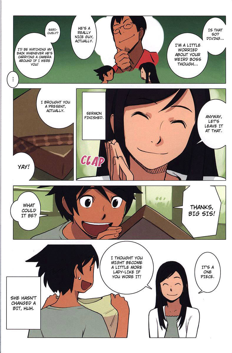 Ritou no Umi Chapter 5 page 12 - Chapter 5: Big Sis Comes Home to Kurage Island!