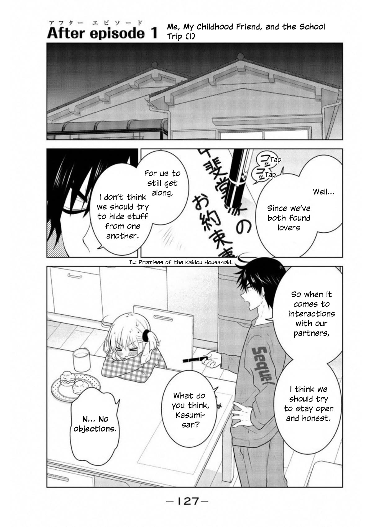 Rivnes Chapter 61 page 1 - Chapter 61: After Episode 1: Me, My Childhood Friend, and the School Trip (1)
