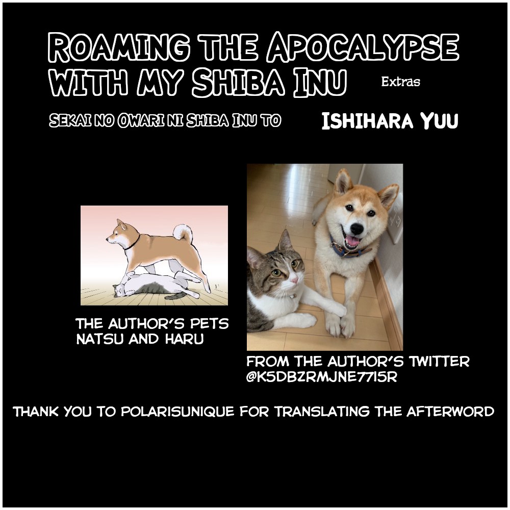 Roaming The Apocalypse With My Shiba Inu Chapter 15.6 page 9 - Chapter 15.6: Volume and Twitter Extras