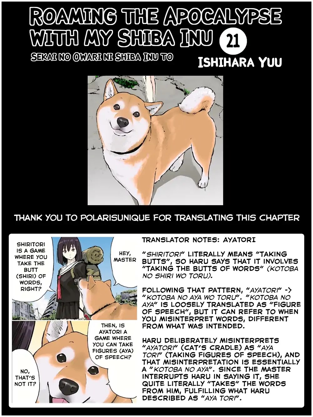 Roaming The Apocalypse With My Shiba Inu Chapter 21 page 9 - Chapter 21