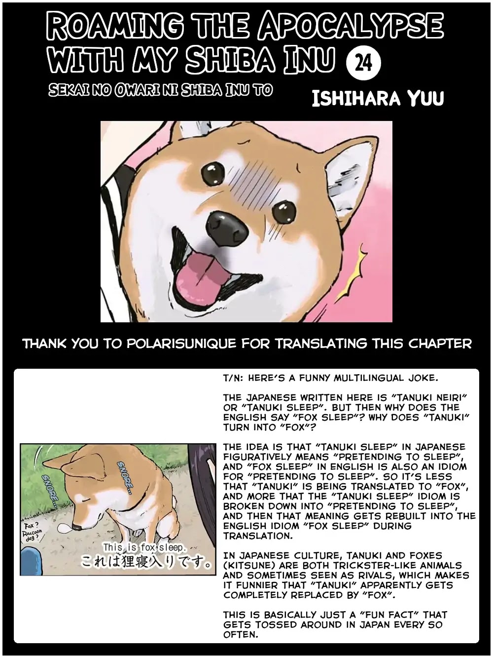 Roaming The Apocalypse With My Shiba Inu Chapter 24 page 11 - Chapter 24
