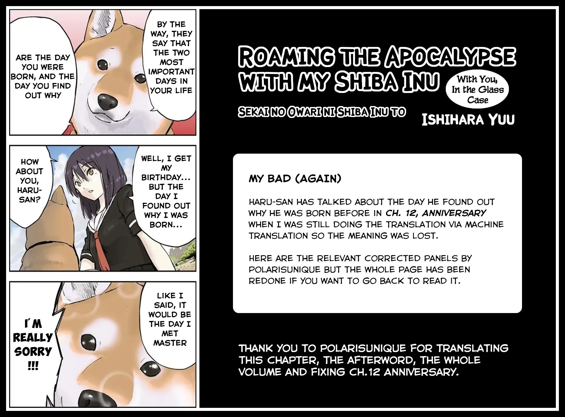 Roaming The Apocalypse With My Shiba Inu Chapter 26.5 page 27 - Chapter 26.5