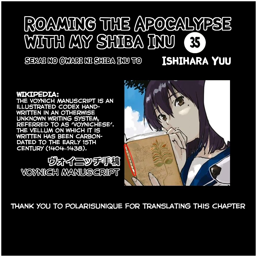 Roaming The Apocalypse With My Shiba Inu Chapter 35 page 12 - Chapter 35