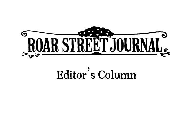 Roar Street Journal Chapter 12 page 1 - Chapter 12 : Editor's Column