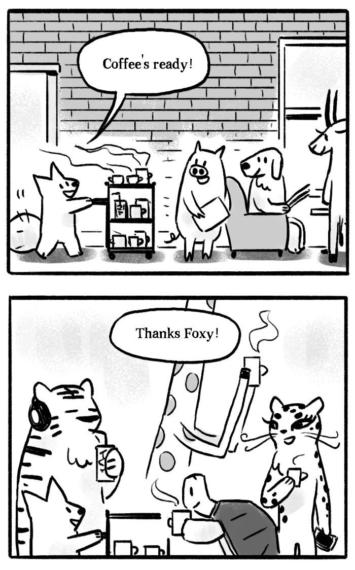 Roar Street Journal Chapter 17 page 20 - Chapter 17 : Foxy's Coffee
