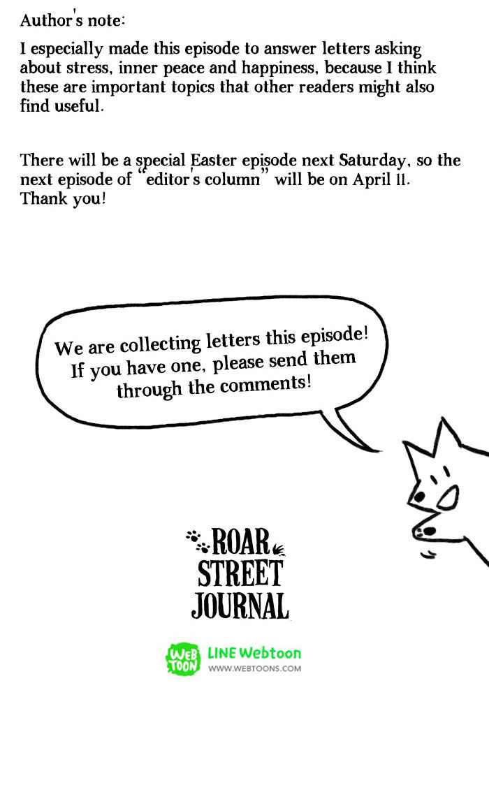 Roar Street Journal Chapter 8 page 35 - Chapter 8 : Letters about Happiness