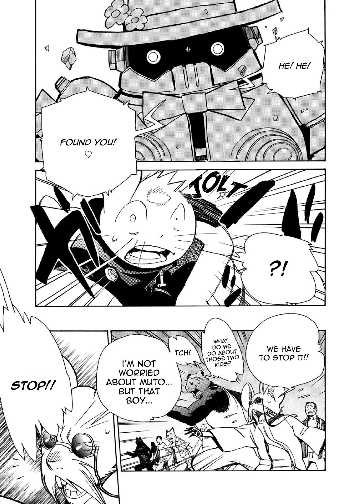 Robo to Usakichi Chapter 3 page 38 - Chapter 3: Corona Familia: The Man-Made Planet