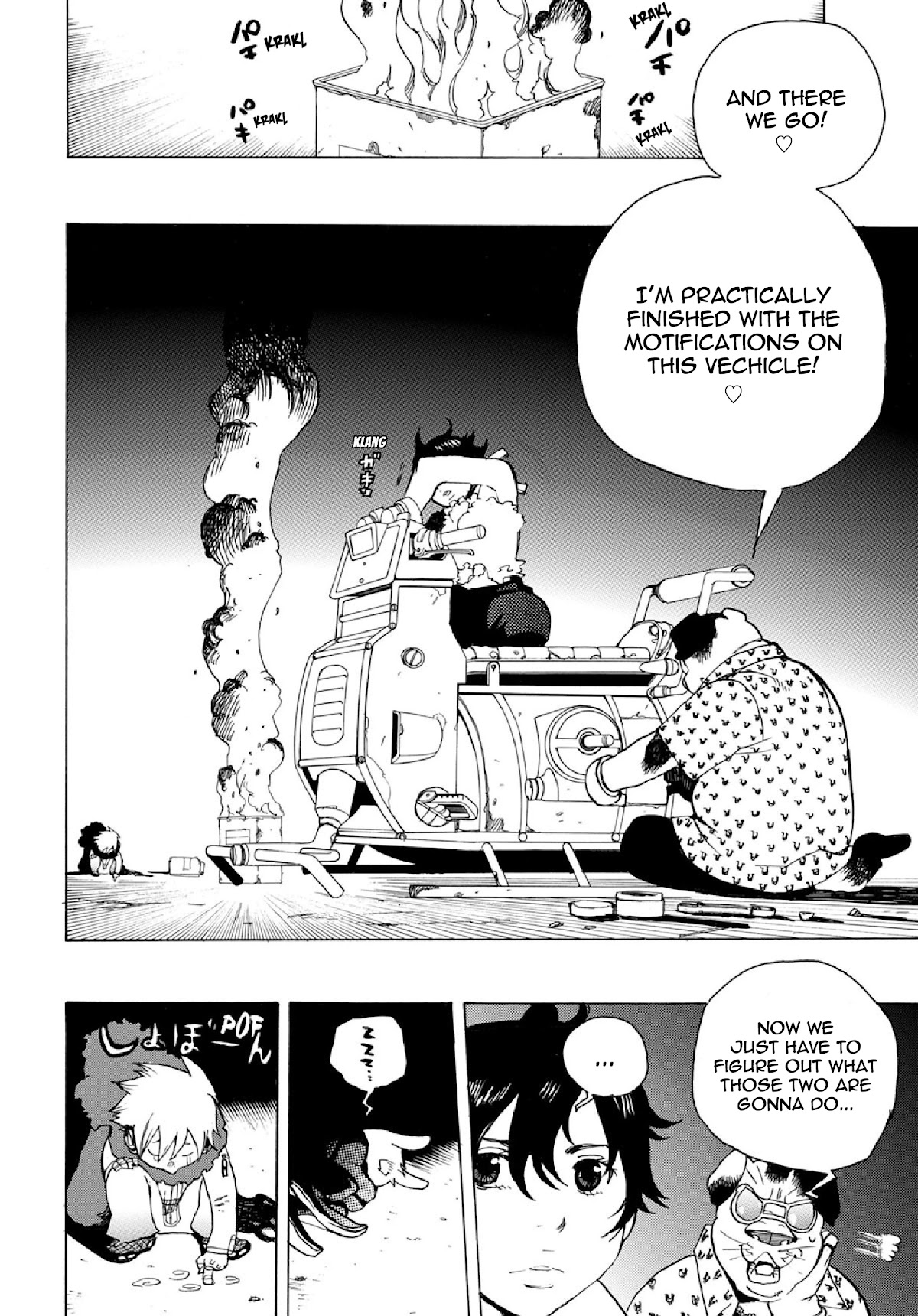 Robo to Usakichi Chapter 4 page 45 - Chapter 4: The 12th Satellite Truck Race