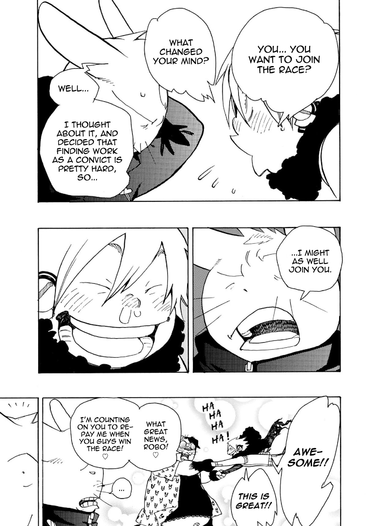 Robo to Usakichi Chapter 4 page 60 - Chapter 4: The 12th Satellite Truck Race