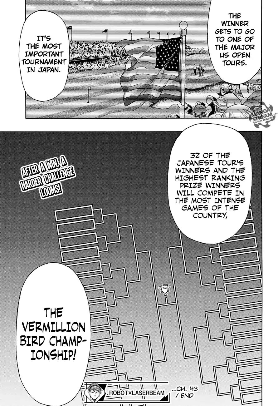 Robot x Laserbeam Chapter 43 page 18 - Chapter 43: Dyzon Open, Last Day, Part 9: Resolution