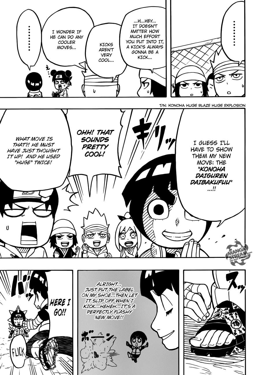 Rock Lee no Seishun Full-Power Ninden Chapter 10.5 page 9 - Chapter 10.5: Omake