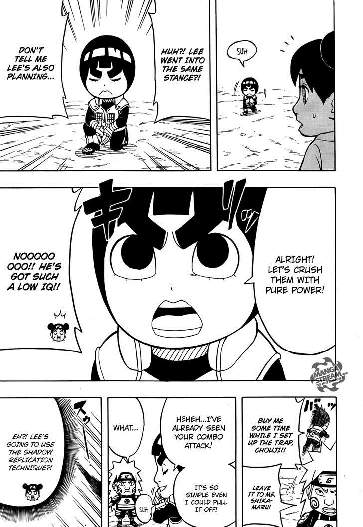 Rock Lee no Seishun Full-Power Ninden Chapter 10 page 14 - Chapter 10: Tag Match!!