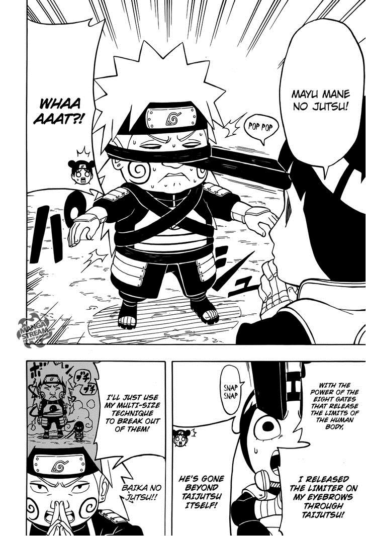 Rock Lee no Seishun Full-Power Ninden Chapter 10 page 15 - Chapter 10: Tag Match!!