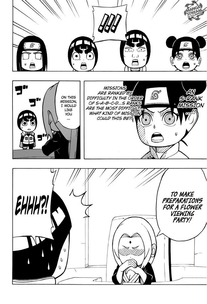 Rock Lee no Seishun Full-Power Ninden Chapter 11 page 6 - Chapter 11: S-Class Mission!!