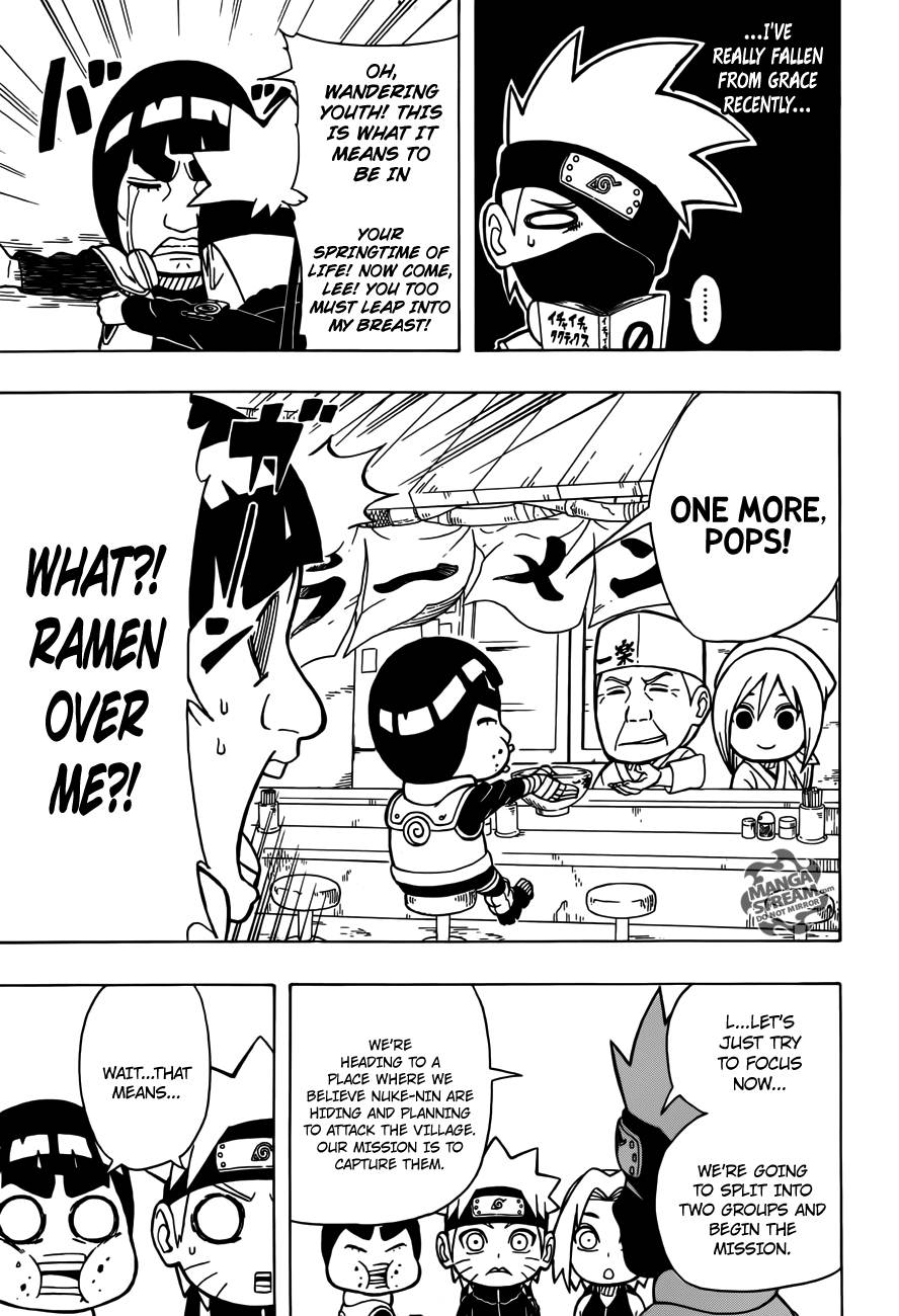 Rock Lee no Seishun Full-Power Ninden Chapter 12 page 14 - Chapter 12: He's Fuzzy Eyebrows, And I'm Naruto-kun?!