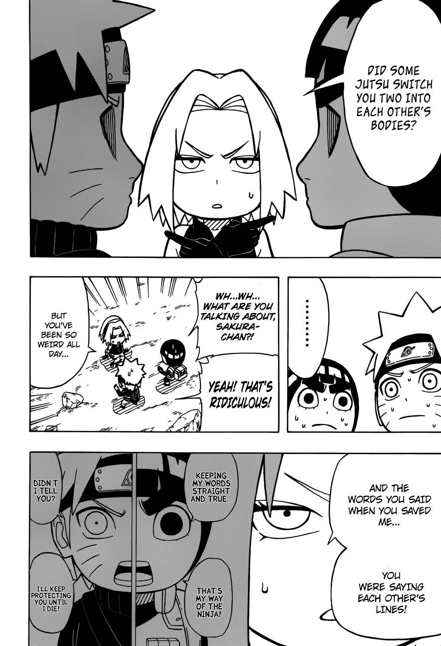 Rock Lee no Seishun Full-Power Ninden Chapter 12 page 28 - Chapter 12: He's Fuzzy Eyebrows, And I'm Naruto-kun?!