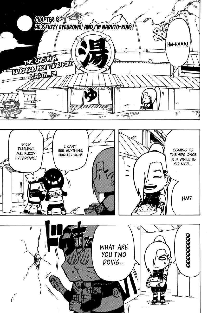 Rock Lee no Seishun Full-Power Ninden Chapter 12 page 4 - Chapter 12: He's Fuzzy Eyebrows, And I'm Naruto-kun?!