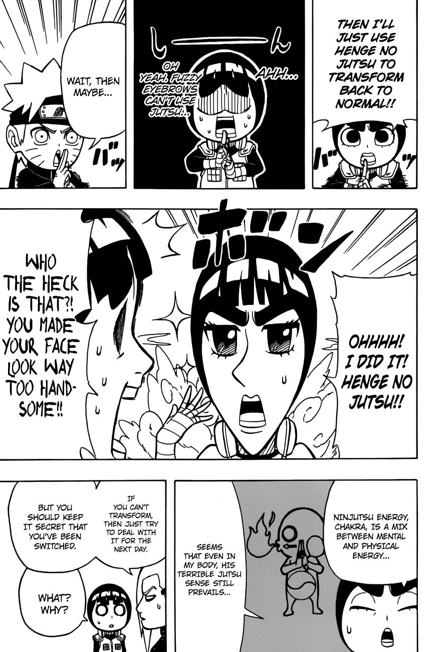 Rock Lee no Seishun Full-Power Ninden Chapter 12 page 8 - Chapter 12: He's Fuzzy Eyebrows, And I'm Naruto-kun?!