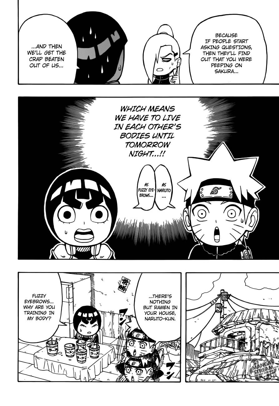Rock Lee no Seishun Full-Power Ninden Chapter 12 page 9 - Chapter 12: He's Fuzzy Eyebrows, And I'm Naruto-kun?!