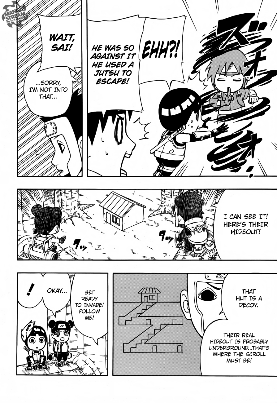 Rock Lee no Seishun Full-Power Ninden Chapter 13 page 13 - Chapter 13: Super Secret Infiltration Mission!!