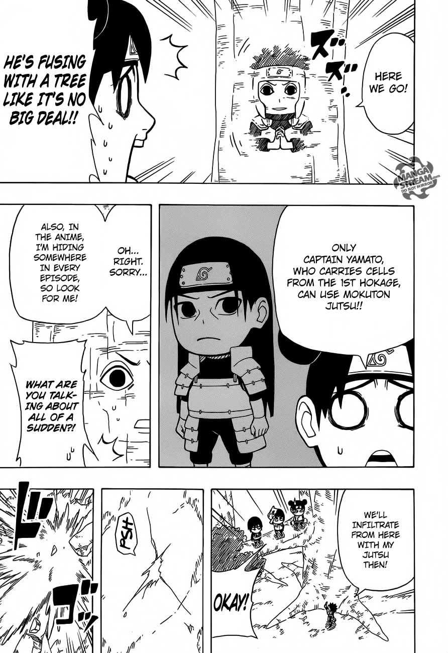 Rock Lee no Seishun Full-Power Ninden Chapter 13 page 14 - Chapter 13: Super Secret Infiltration Mission!!