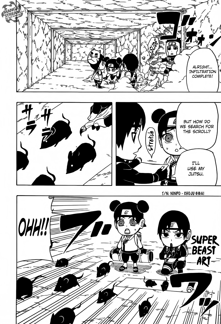 Rock Lee no Seishun Full-Power Ninden Chapter 13 page 15 - Chapter 13: Super Secret Infiltration Mission!!