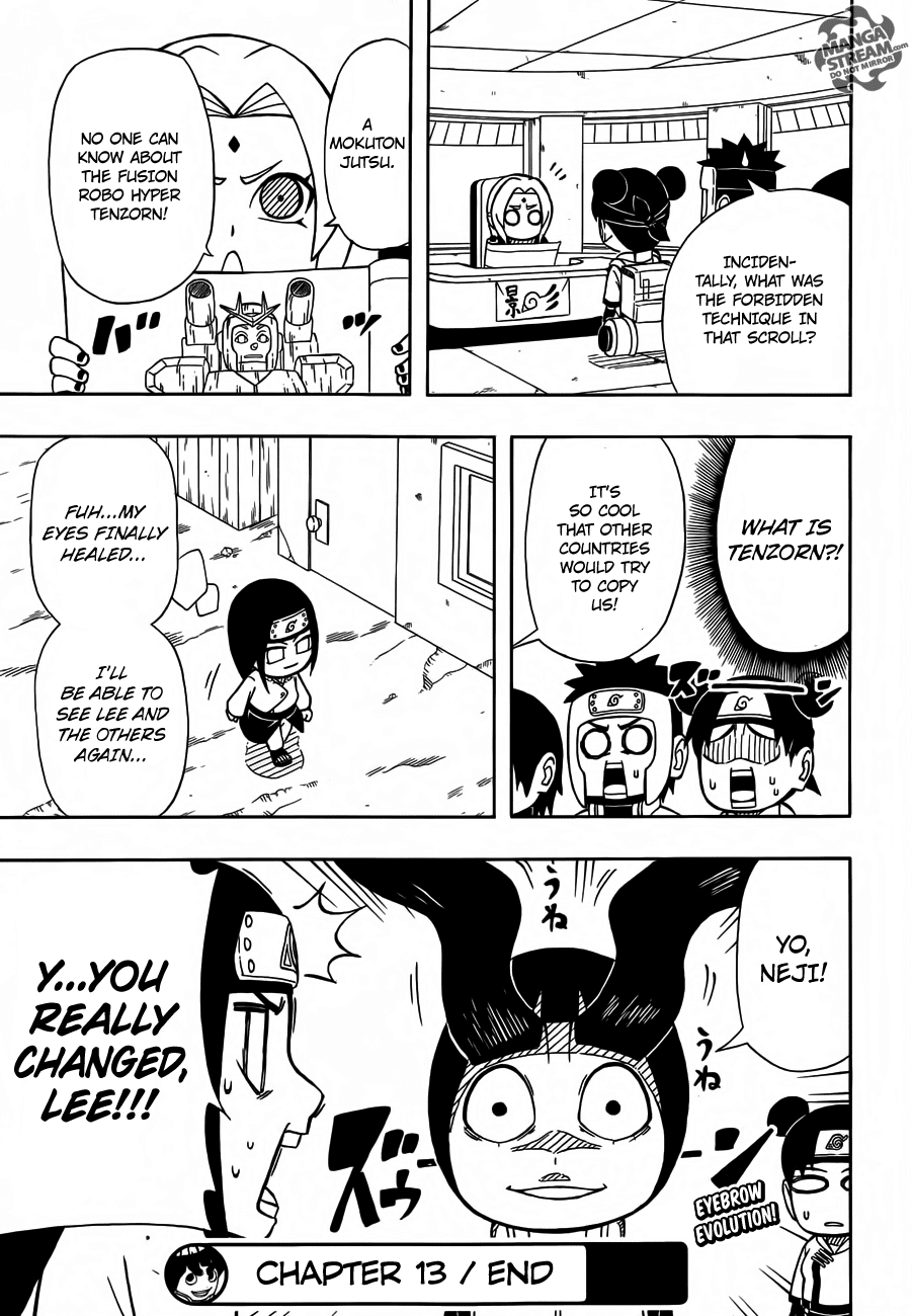 Rock Lee no Seishun Full-Power Ninden Chapter 13 page 29 - Chapter 13: Super Secret Infiltration Mission!!