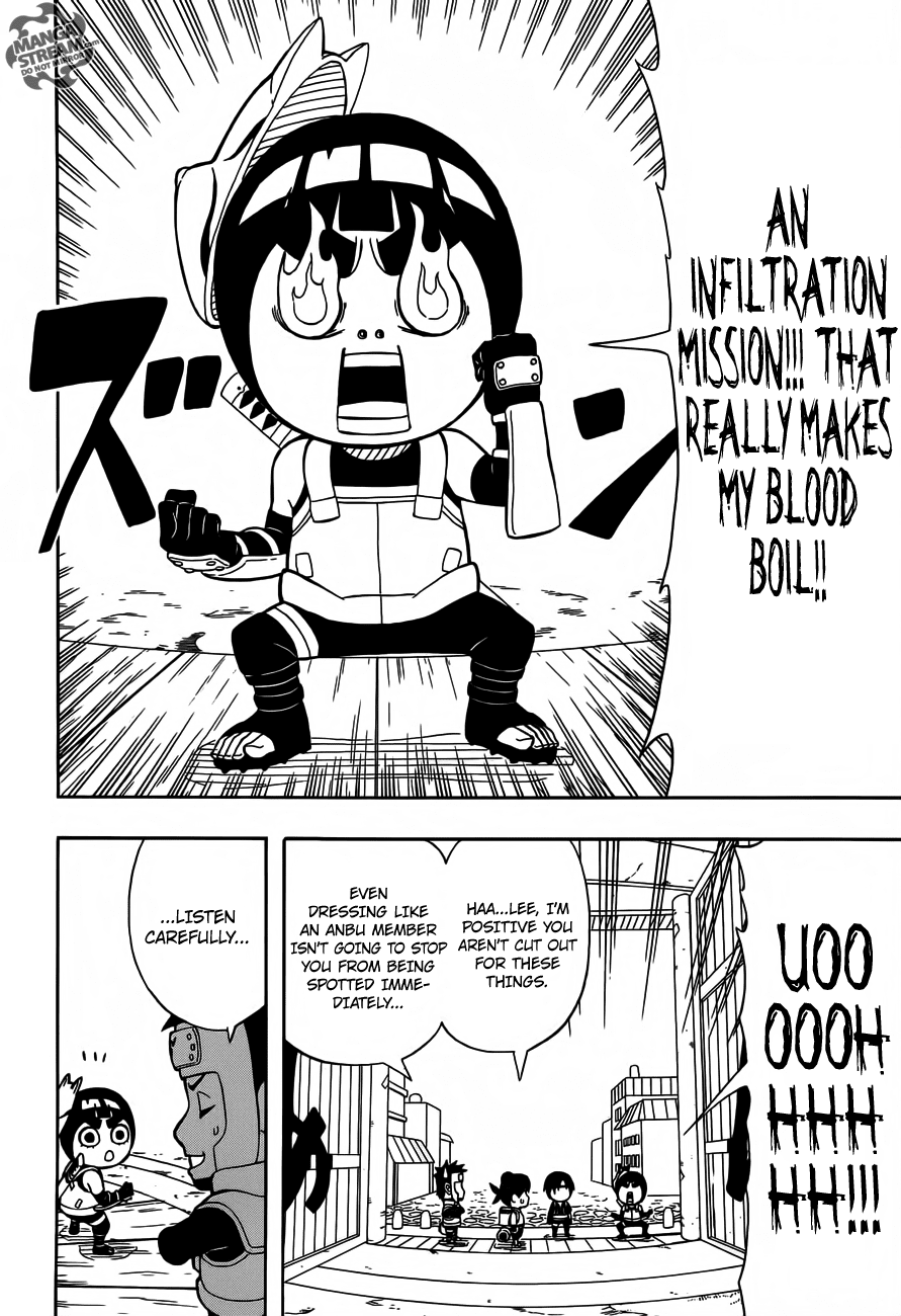Rock Lee no Seishun Full-Power Ninden Chapter 13 page 7 - Chapter 13: Super Secret Infiltration Mission!!