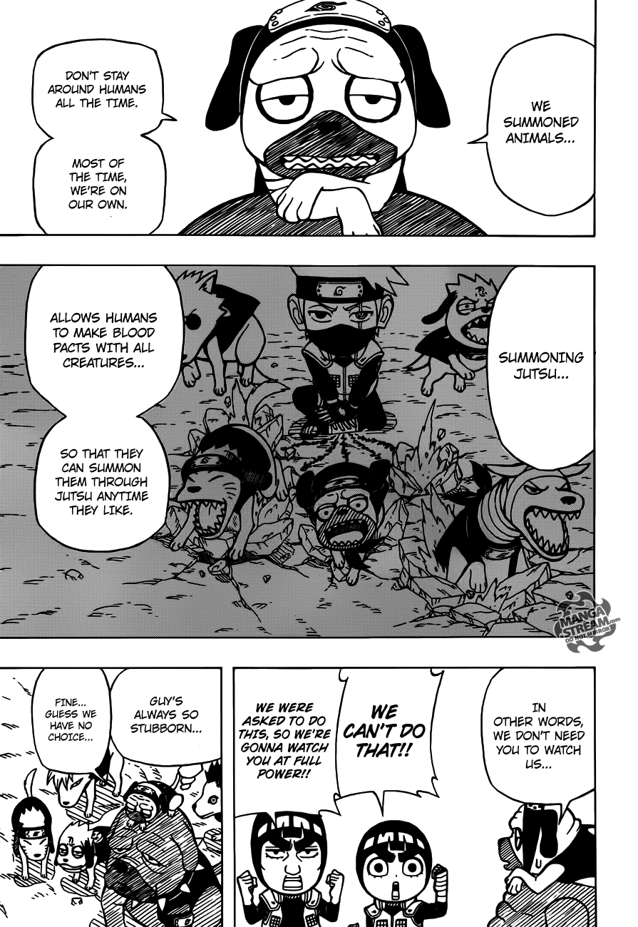 Rock Lee no Seishun Full-Power Ninden Chapter 14 page 10 - Chapter 14: Animal Watcher